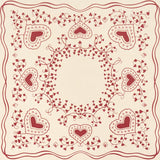 Schumacher X Backdrop Garden Of Hearts Red Wallpaper