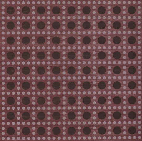 Schumacher X Backdrop Puntini Sisal Plum Wallpaper