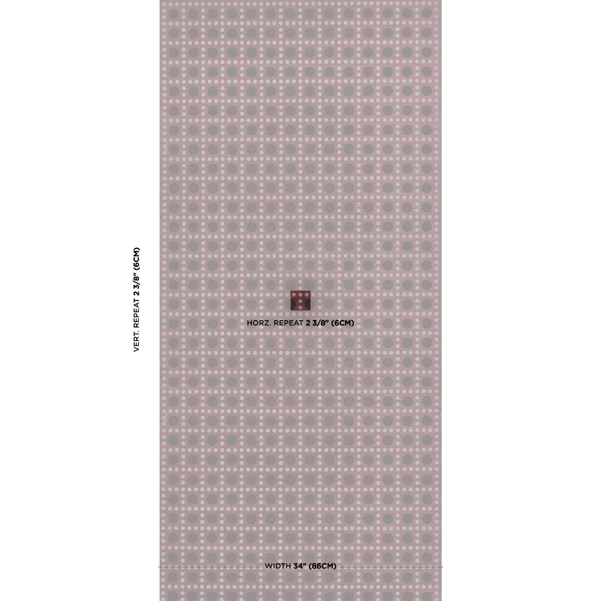 Schumacher X Backdrop Puntini Sisal Plum Wallpaper