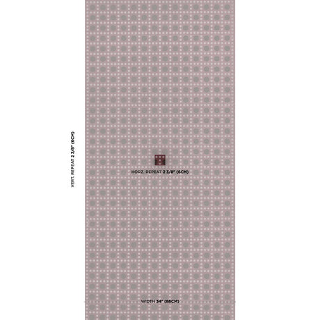 Schumacher X Backdrop Puntini Sisal Plum Wallpaper