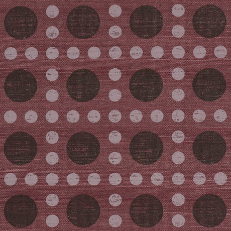 Schumacher X Backdrop Puntini Sisal Plum Wallpaper