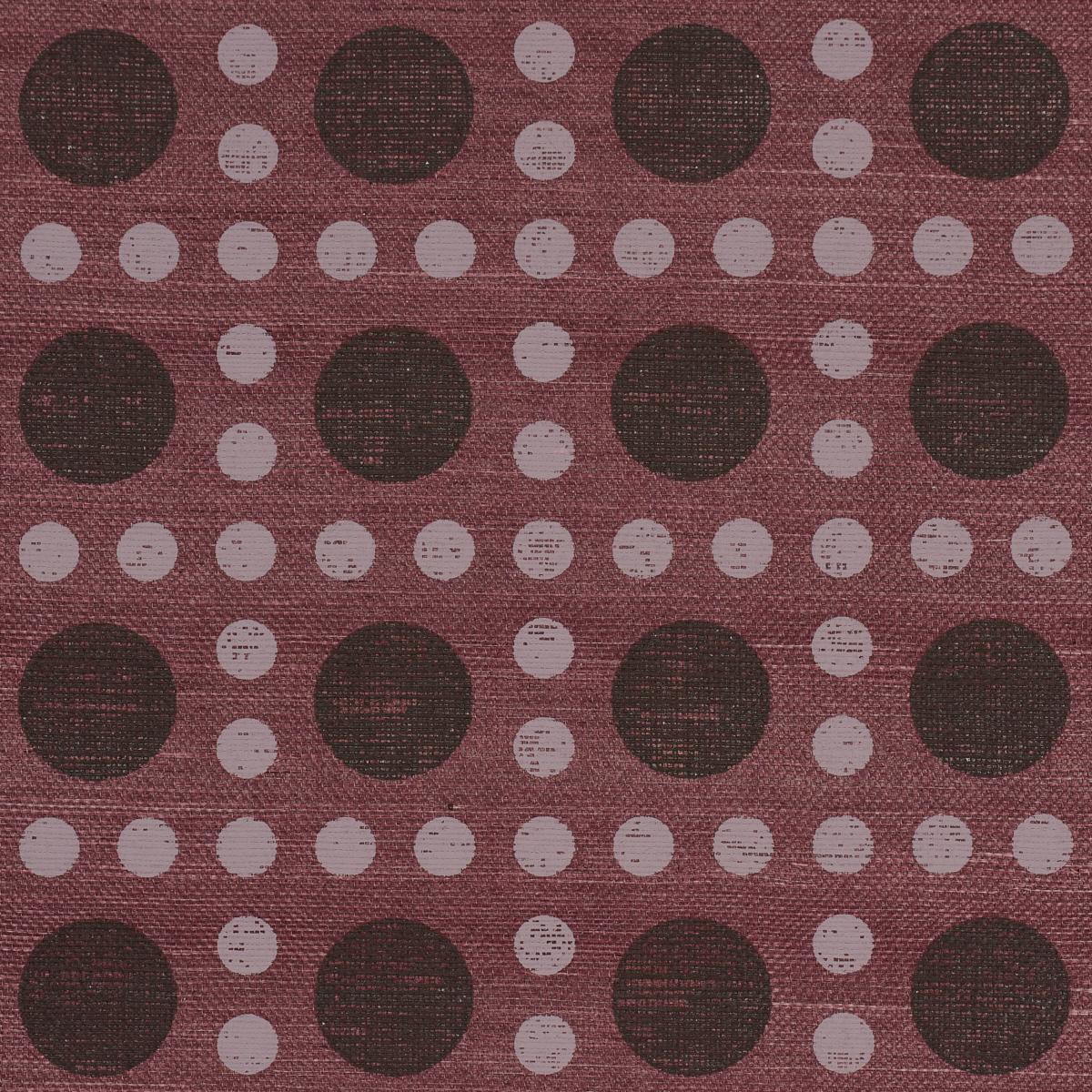 Schumacher X Backdrop Puntini Sisal Plum Wallpaper