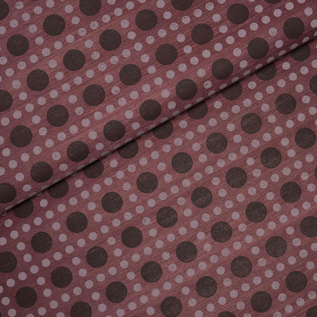 Schumacher X Backdrop Puntini Sisal Plum Wallpaper