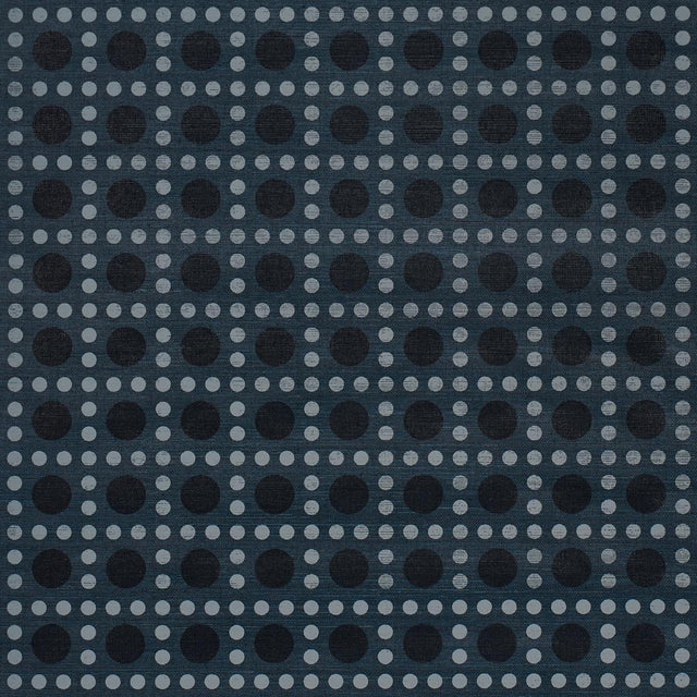 Schumacher X Backdrop Puntini Sisal Indigo Wallpaper