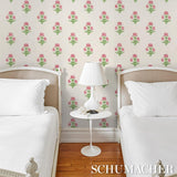 Schumacher Poppy Print Rose & Grass Wallpaper