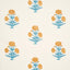 Schumacher Poppy Print Mustard & Sky Wallpaper