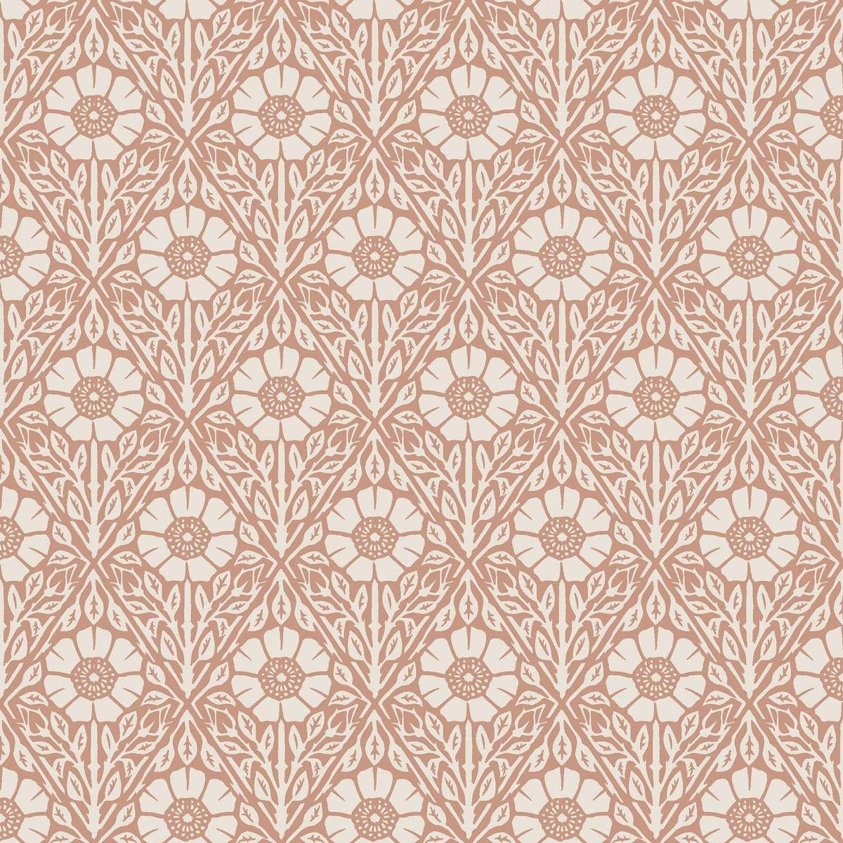 Borastapeter Nyponros Terracotta Wallpaper