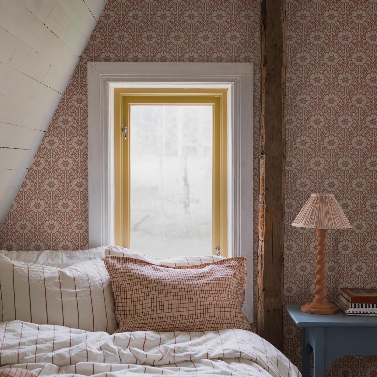 Borastapeter Nyponros Terracotta Wallpaper