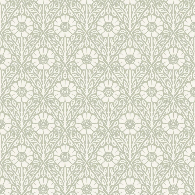 Borastapeter Nyponros Sage Wallpaper