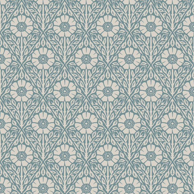 Borastapeter Nyponros Blue Wallpaper