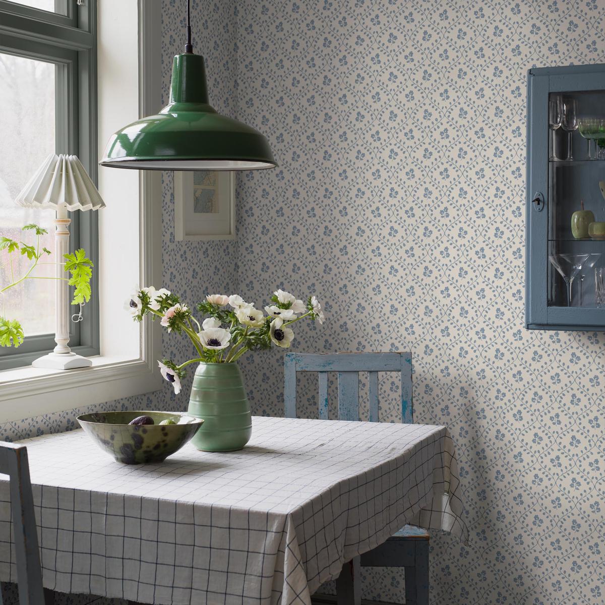 Borastapeter Idun Blue Wallpaper