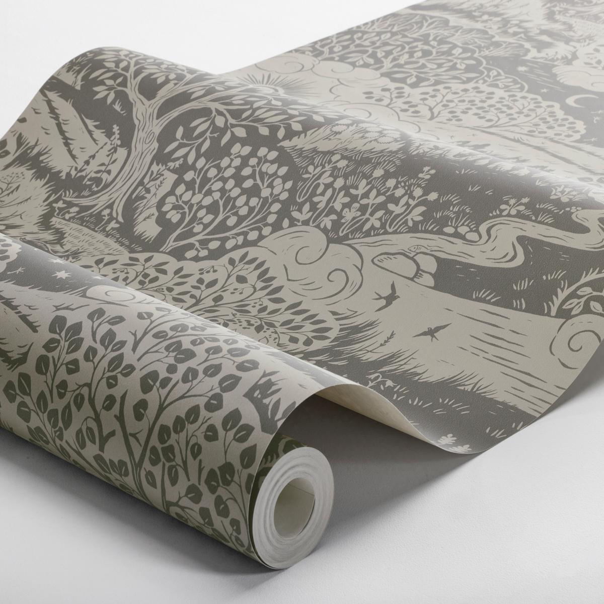 Borastapeter Solngen Charcoal Wallpaper