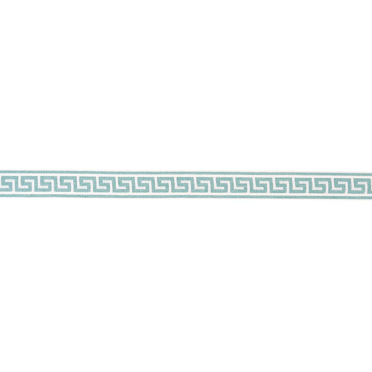 Schumacher Teal Ganton Tape Indoor/Outdoor