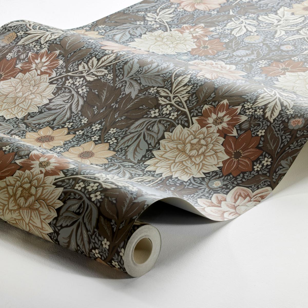 Borastapeter Dahlia Garden Brown Wallpaper