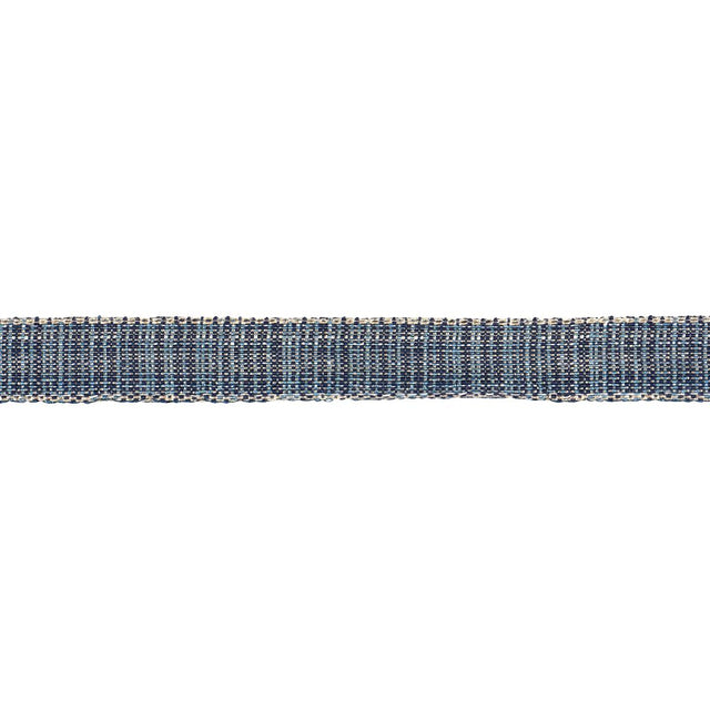Schumacher Indigo Tweed Tape Narrow