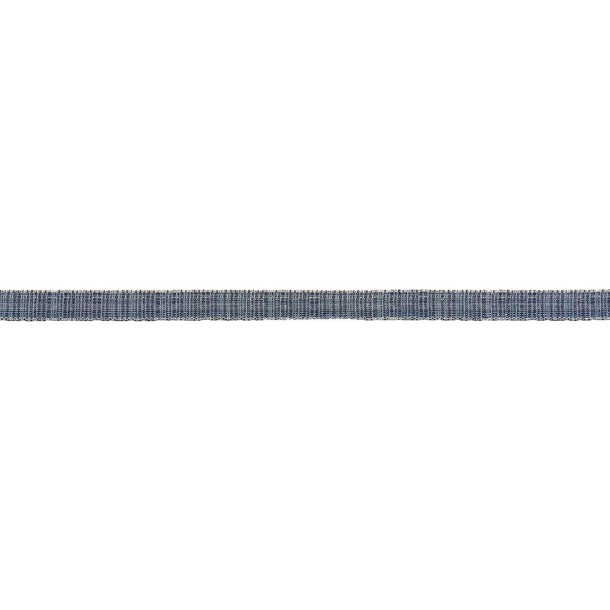Schumacher Indigo Tweed Tape Narrow