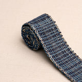 Schumacher Indigo Tweed Tape Narrow