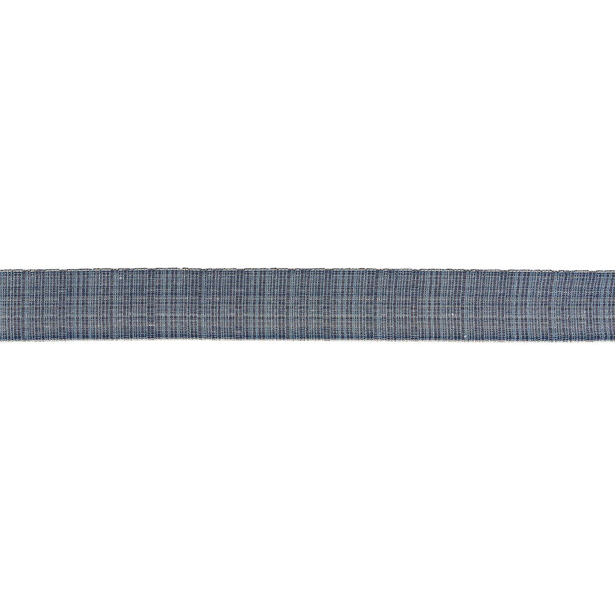 Schumacher Indigo Tweed Tape Wide