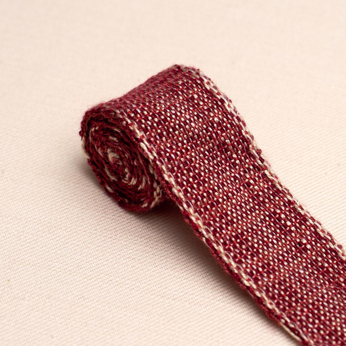 Schumacher Red Tweed Tape Narrow
