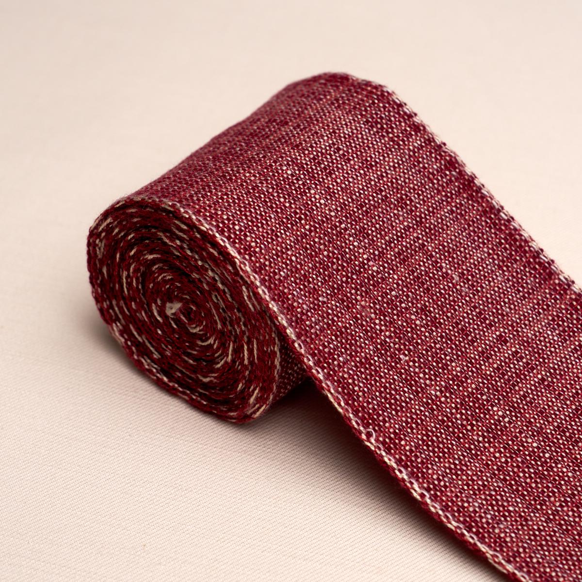 Schumacher Red Tweed Tape Wide