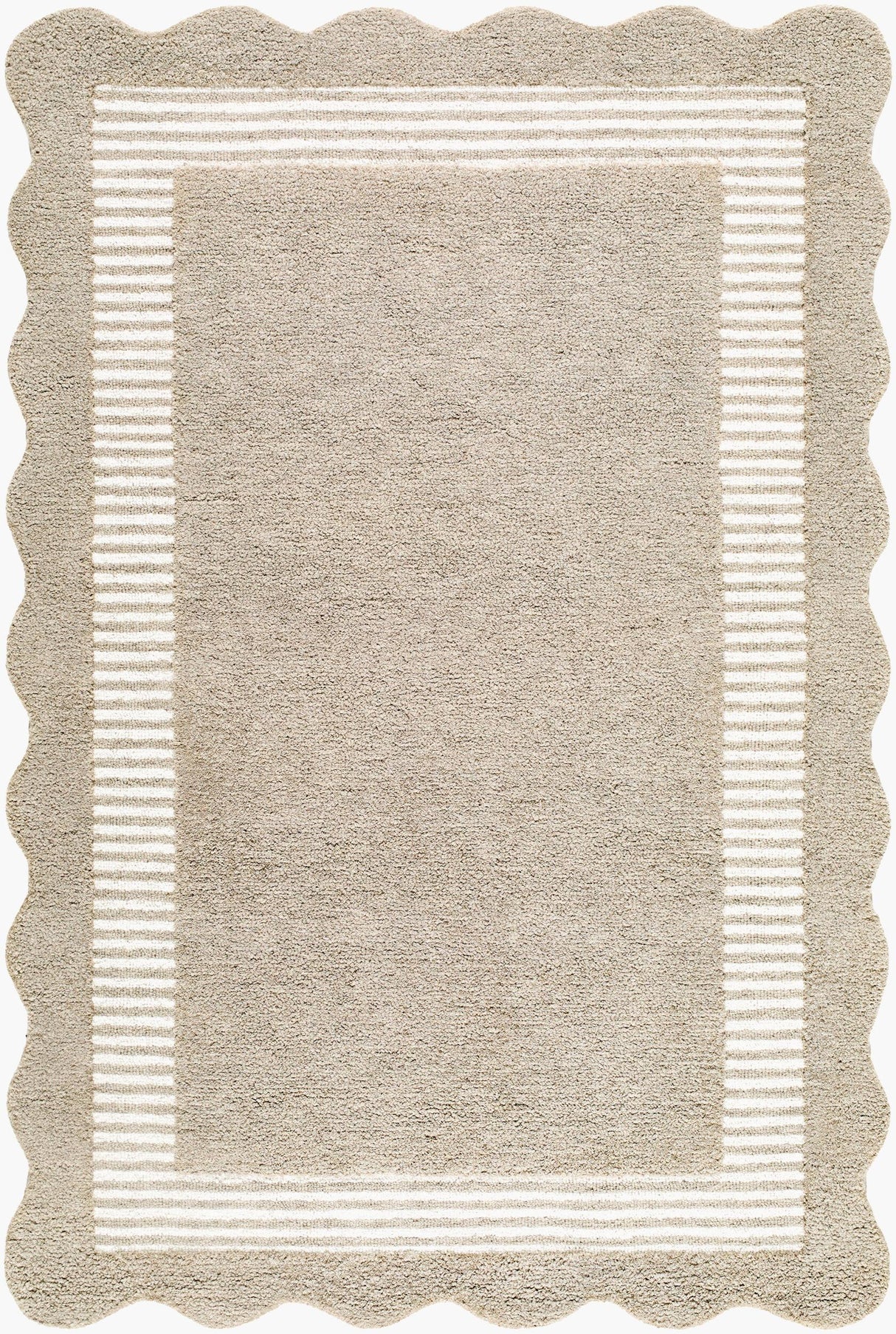 Livabliss Scalloped SCP-2309 5' x 7'6" Handmade Rug