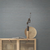 Ronald Redding Designs Painted Hemp Dusty Blue Wallpaper