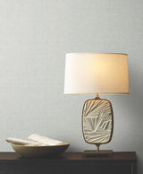 Ronald Redding Designs Sheer Linen Light Grey Wallpaper