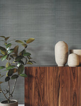 Ronald Redding Designs Glistening Sisal Slate Wallpaper