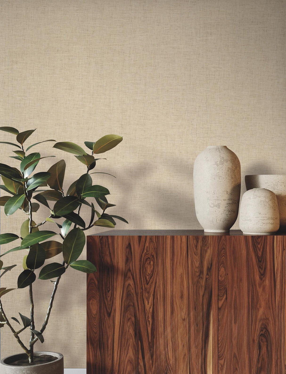 Ronald Redding Designs Natural Paperweave Natural Wallpaper