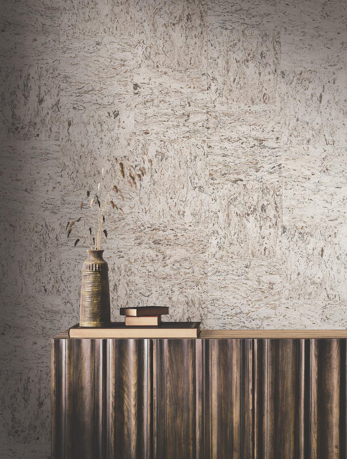 Ronald Redding Designs Caldera Cork Silver Birch Wallpaper