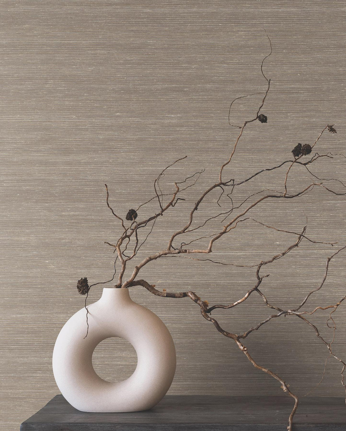 Ronald Redding Designs Smooth Abaca Stone Wallpaper