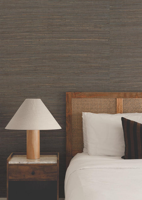 Ronald Redding Designs Multicolored Hemp Eggplant Wallpaper