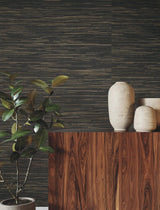 Ronald Redding Designs Multicolored Hemp Gunmetal Wallpaper