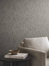 Ronald Redding Designs Twist Paperweave Black / Gray Wallpaper