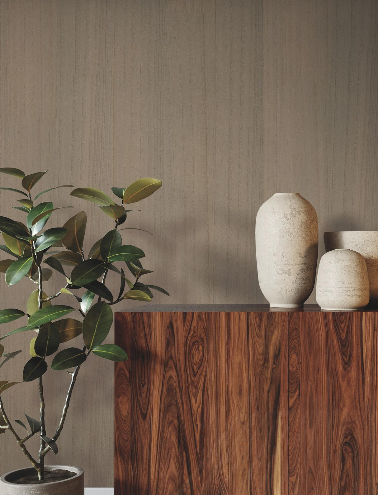 Ronald Redding Designs Wood Veneer Pebble Wallpaper