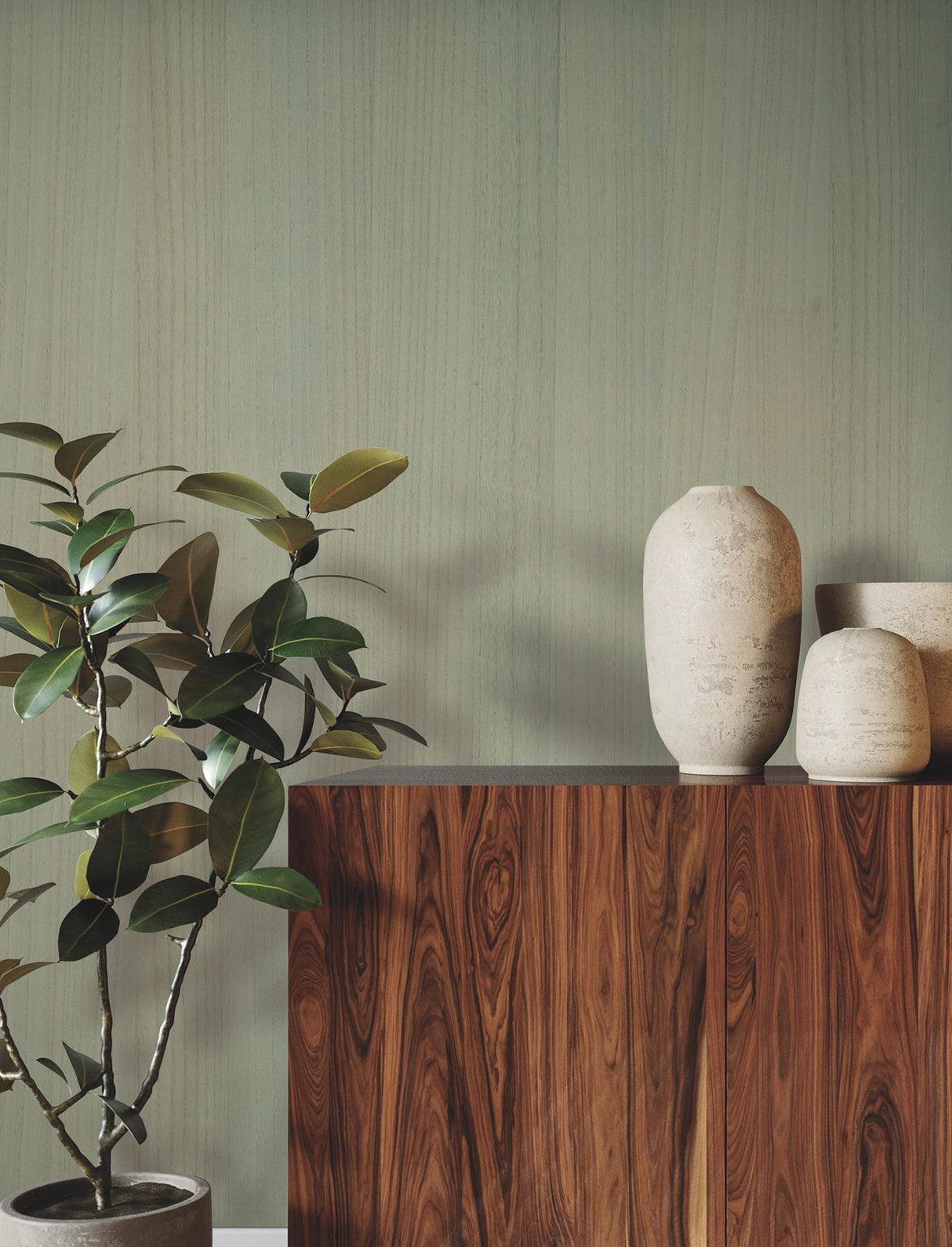 Ronald Redding Designs Wood Veneer Willow Wallpaper