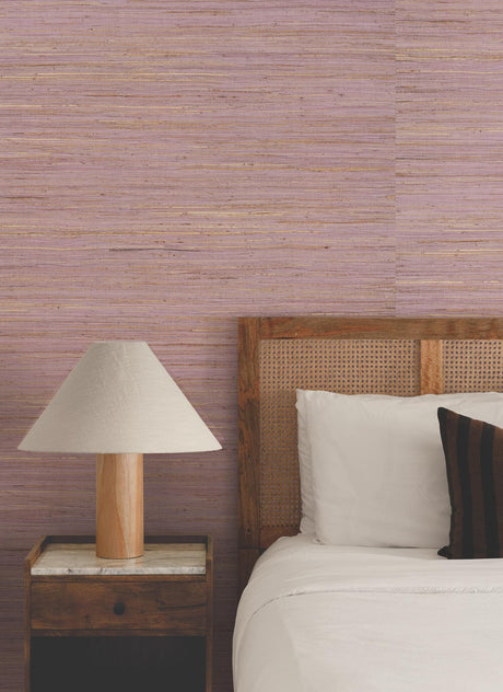 Ronald Redding Designs Multicolored Hemp Rose Bisque Wallpaper