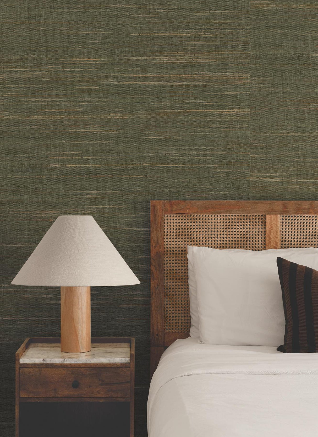 Ronald Redding Designs Multicolored Hemp Dry Sage Wallpaper