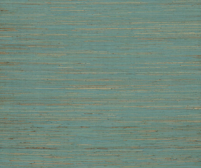 Ronald Redding Designs Multicolored Hemp Aqua Wallpaper