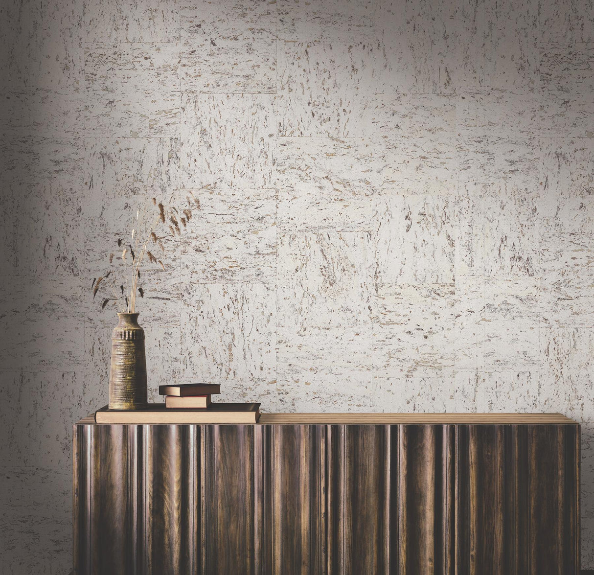 Ronald Redding Designs Caldera Cork White Pearl Wallpaper