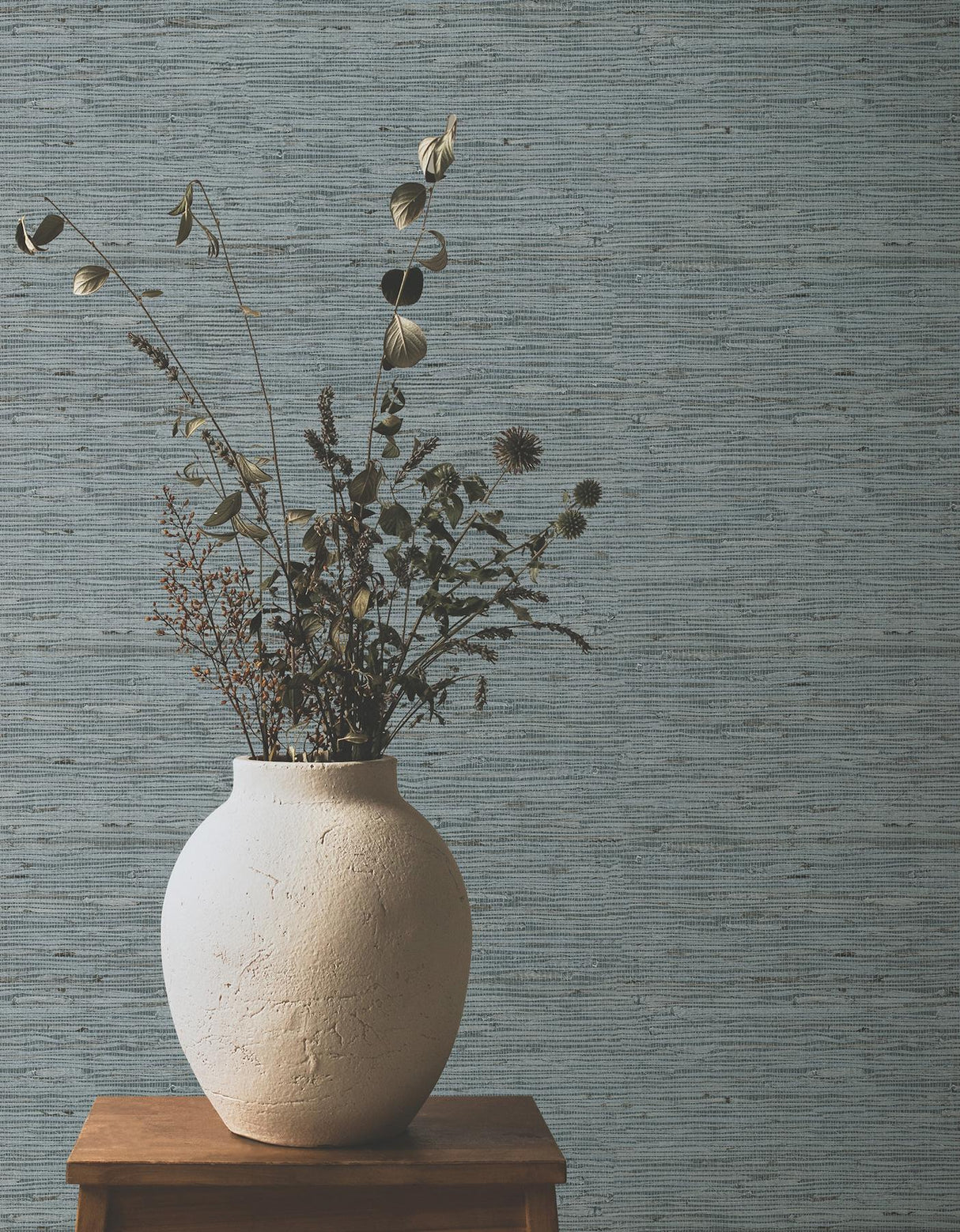 Ronald Redding Designs Oceanside Grass Grey Mist Wallpaper
