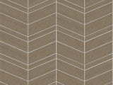 Ronald Redding Designs Chevron Abaca Cinnamon Wallpaper
