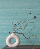 Ronald Redding Designs Smooth Abaca Deep Sea Wallpaper