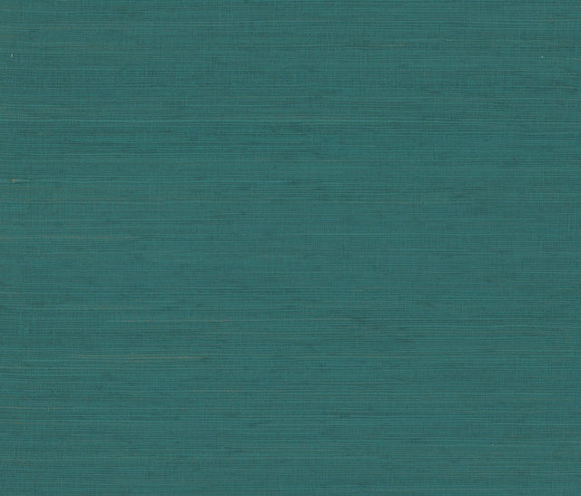 Ronald Redding Designs Painted Hemp Peacock Wallpaper