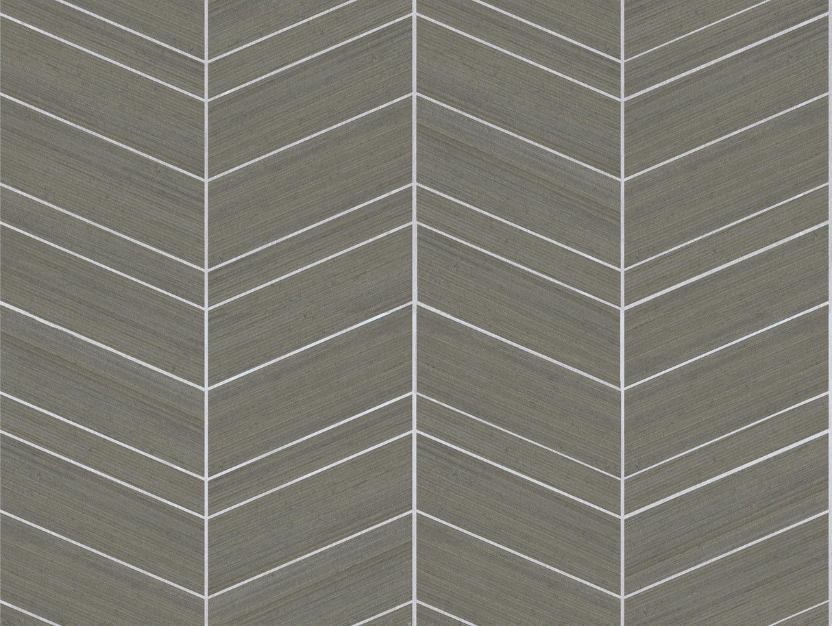 Ronald Redding Designs Chevron Abaca Portabella Wallpaper