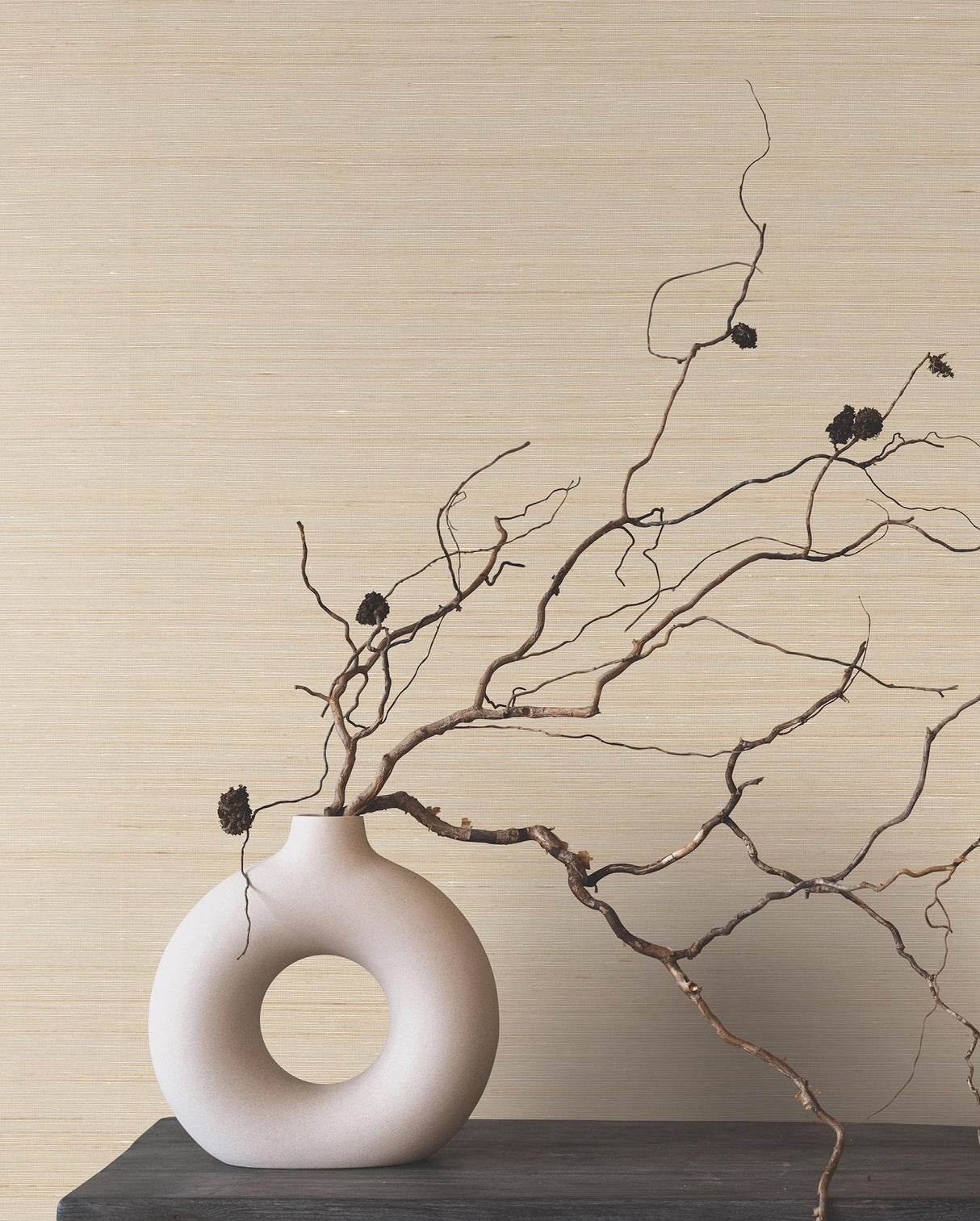 Ronald Redding Designs Smooth Abaca Milkweed Wallpaper