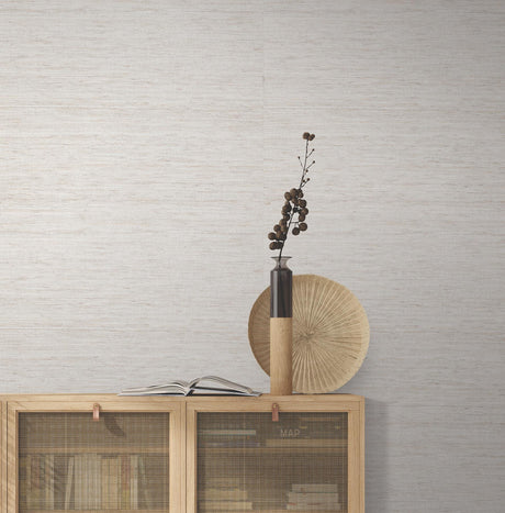 Ronald Redding Designs Painted Hemp Whitewash Wallpaper