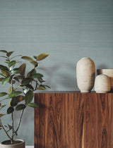 Ronald Redding Designs Fine Abaca Ice Blue Wallpaper