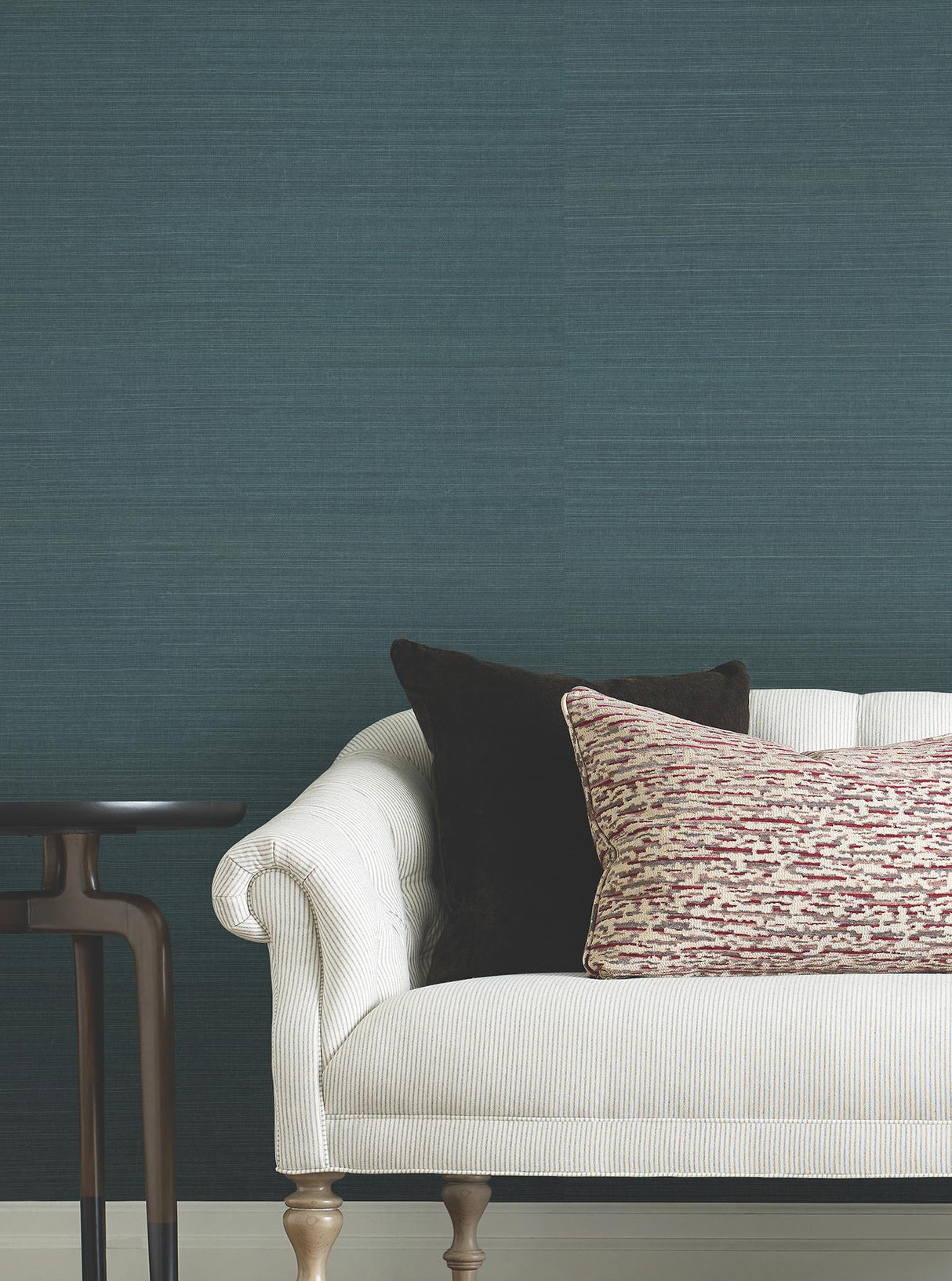 Ronald Redding Designs Maguey Sisal Aegean Blue Wallpaper