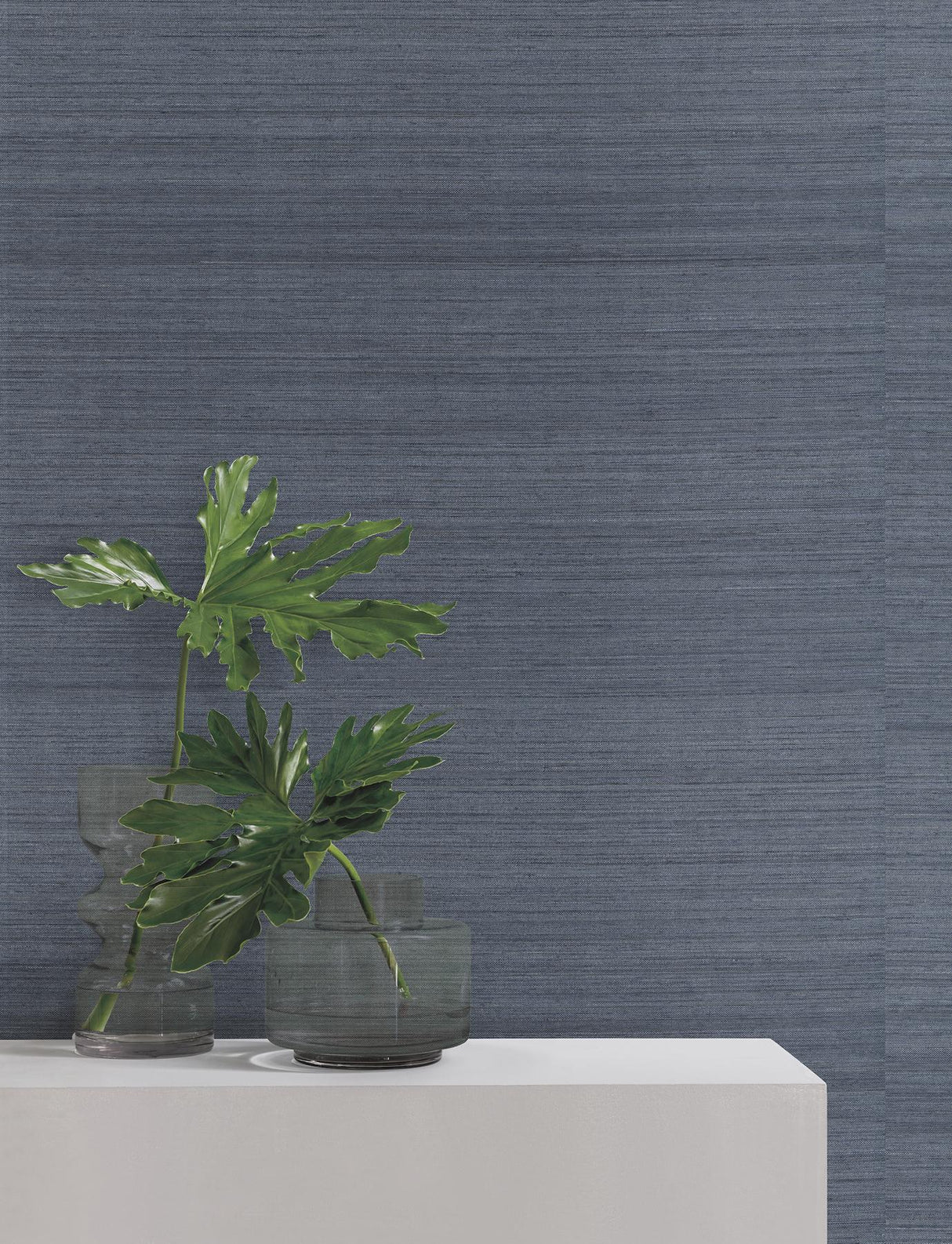 Ronald Redding Designs Horizon Abaca Indigo Wallpaper
